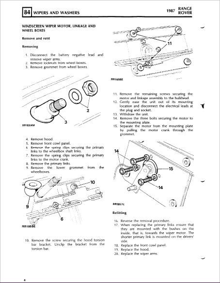 Range Rover Classic Workshop Service Repair Manual Download